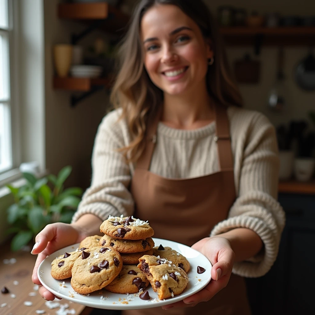 Coconut Chocolate Chip Cookies