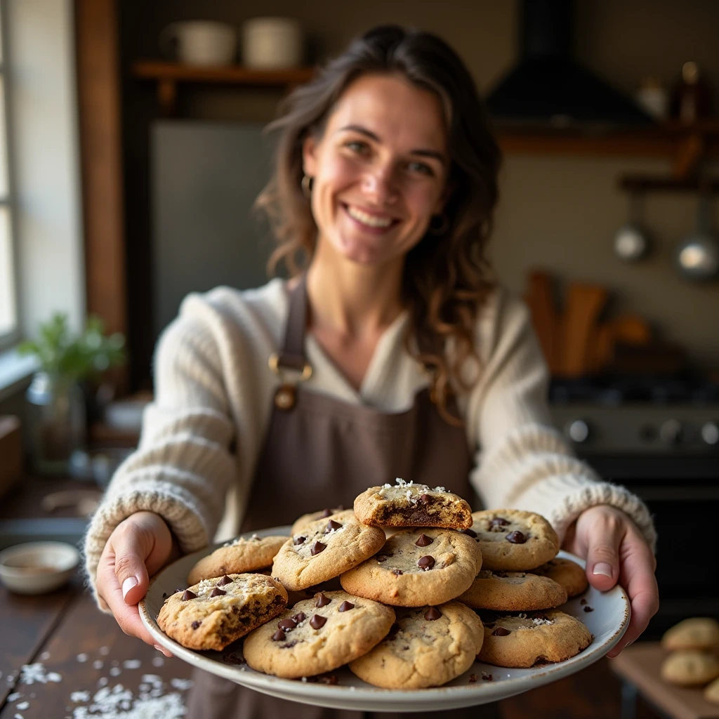 Coconut Chocolate Chip Cookies