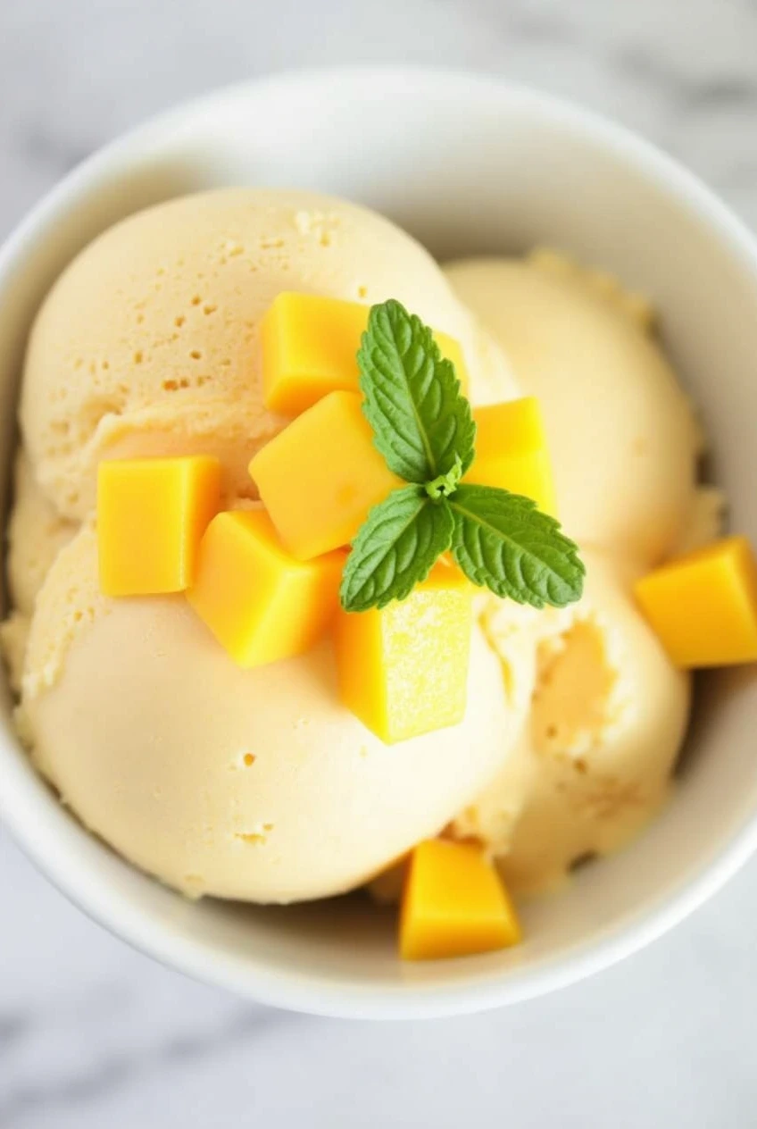 Propitious Mango Ice Cream