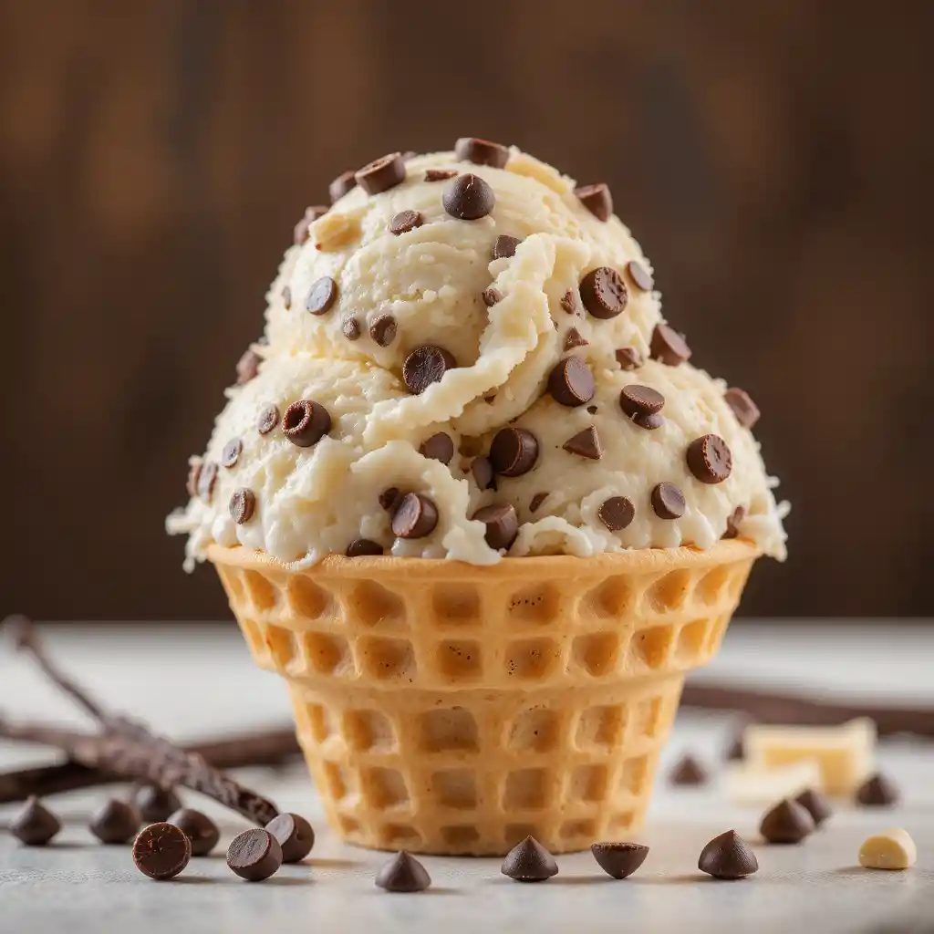Double Chocolate Chip Ice Cream in Vanilla