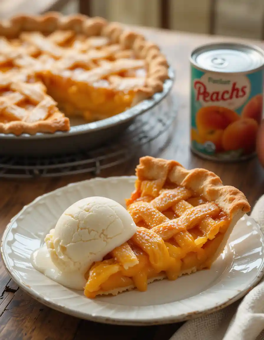 Canned Peach Pie